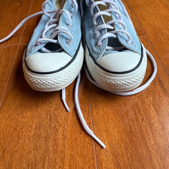 Women’s 8.5 Lace Up Converse Chuck Taylor’s All Star Shoreline Sneakers Blue Low - Picture 2 of 8